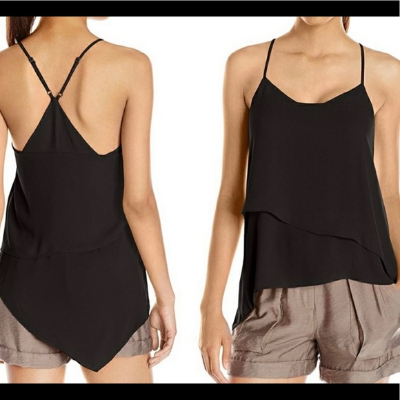 BCBGMaxAzria Tops - BCBG MaxAzria Black Chiffon Mika Top